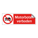 Motorboten verboden