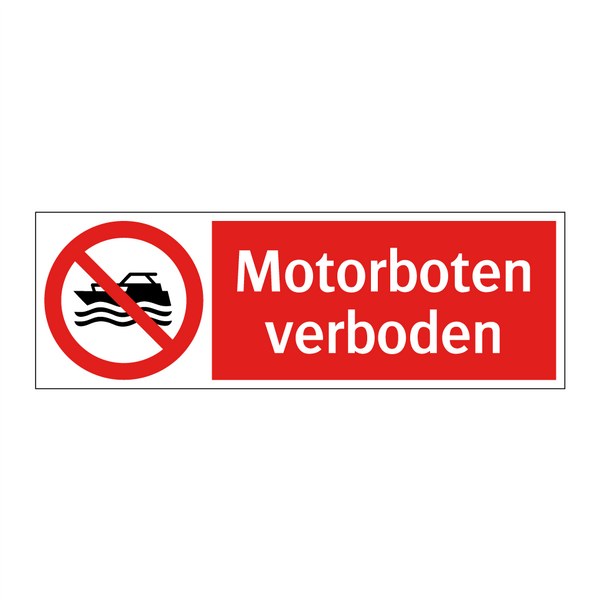 Motorboten verboden