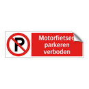 Motorfietsen parkeren verboden