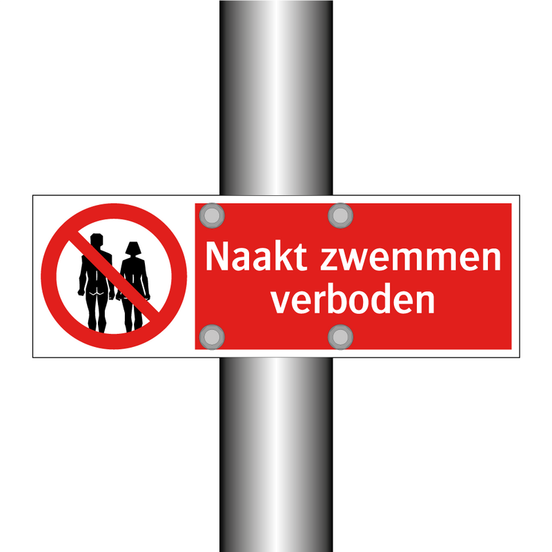 Naakt zwemmen verboden