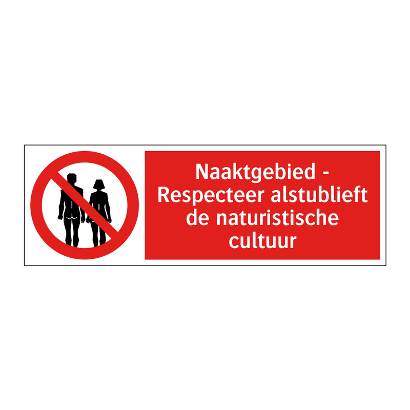 Naaktgebied - Respecteer alstublieft de naturistische cultuur