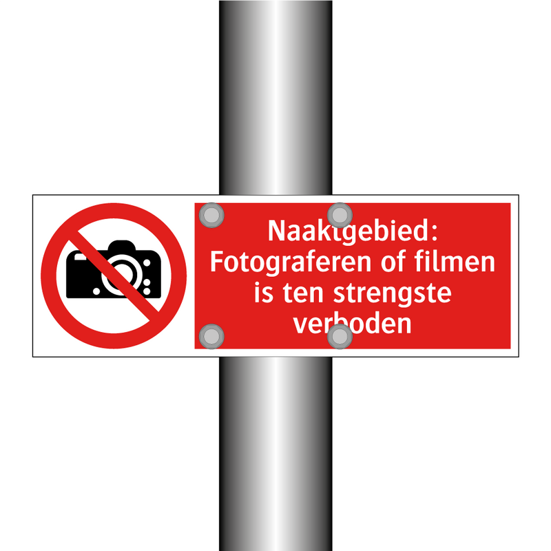 Naaktgebied: Fotograferen of filmen is ten strengste verboden