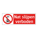 Nat slijpen verboden