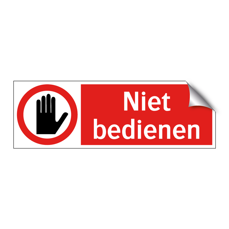 Niet bedienen
