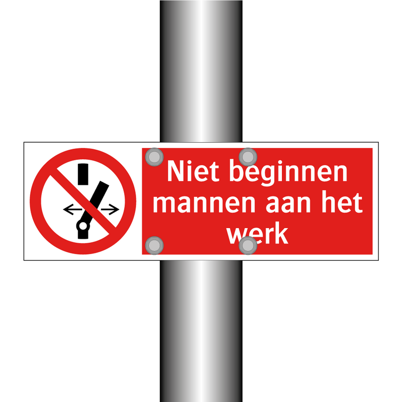 Niet beginnen mannen aan het werk