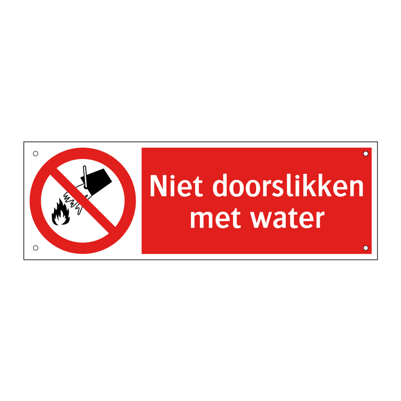 Niet doorslikken met water