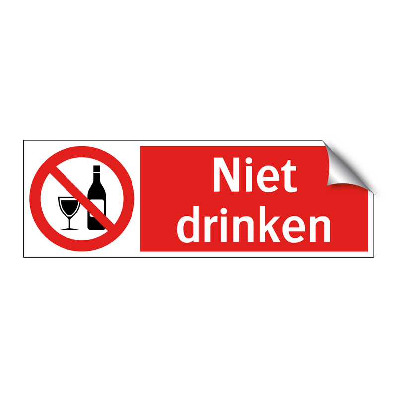 Niet drinken