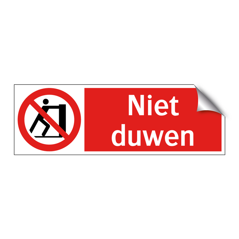 Niet duwen