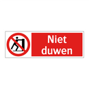 Niet duwen