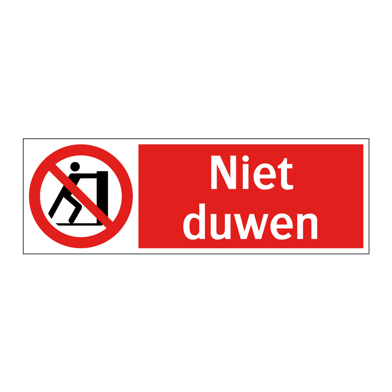 Niet duwen