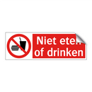 Niet eten of drinken