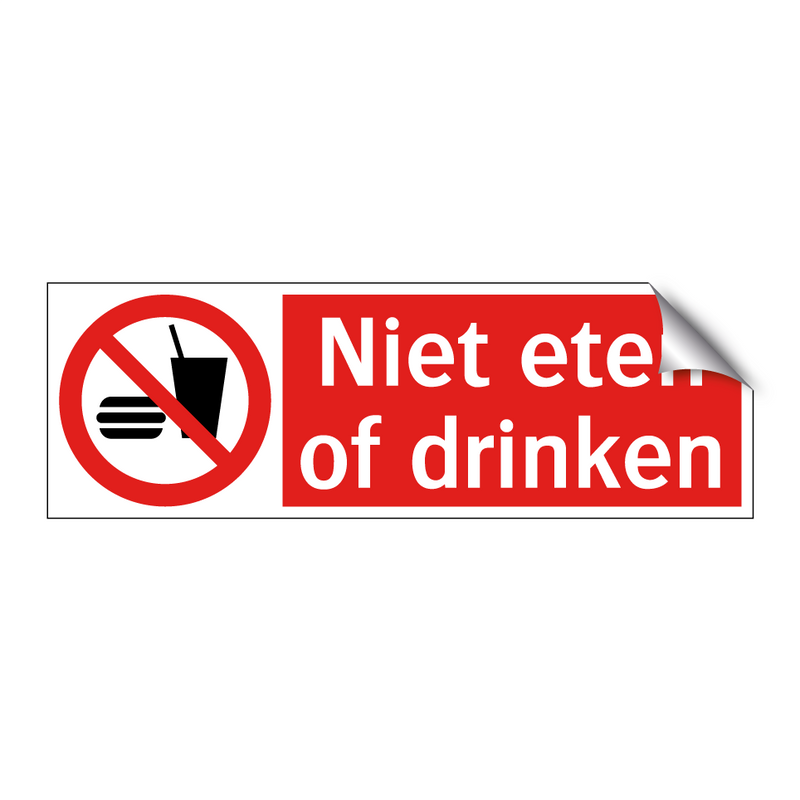 Niet eten of drinken