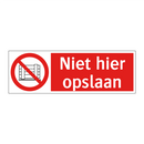 Niet hier opslaan