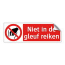 Niet in de gleuf reiken
