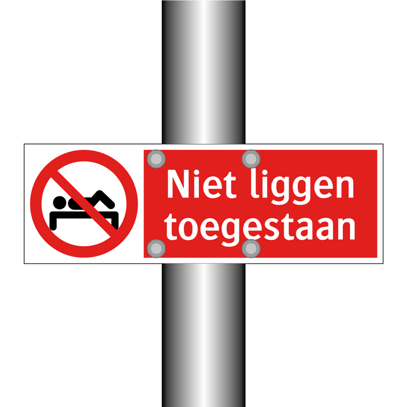 Niet liggen toegestaan