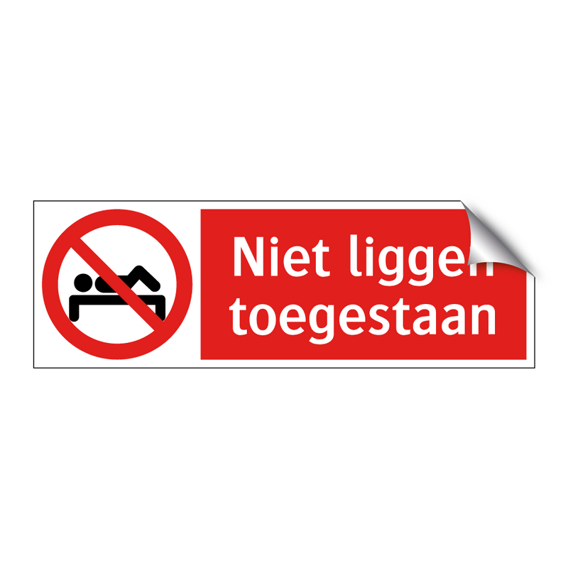 Niet liggen toegestaan