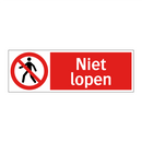 Niet lopen