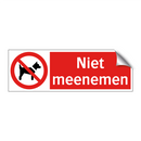 Niet meenemen