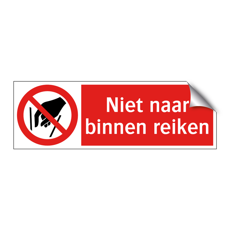 Niet naar binnen reiken