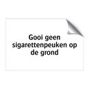 Gooi geen sigarettenpeuken op de grond