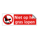 Niet op het gras lopen