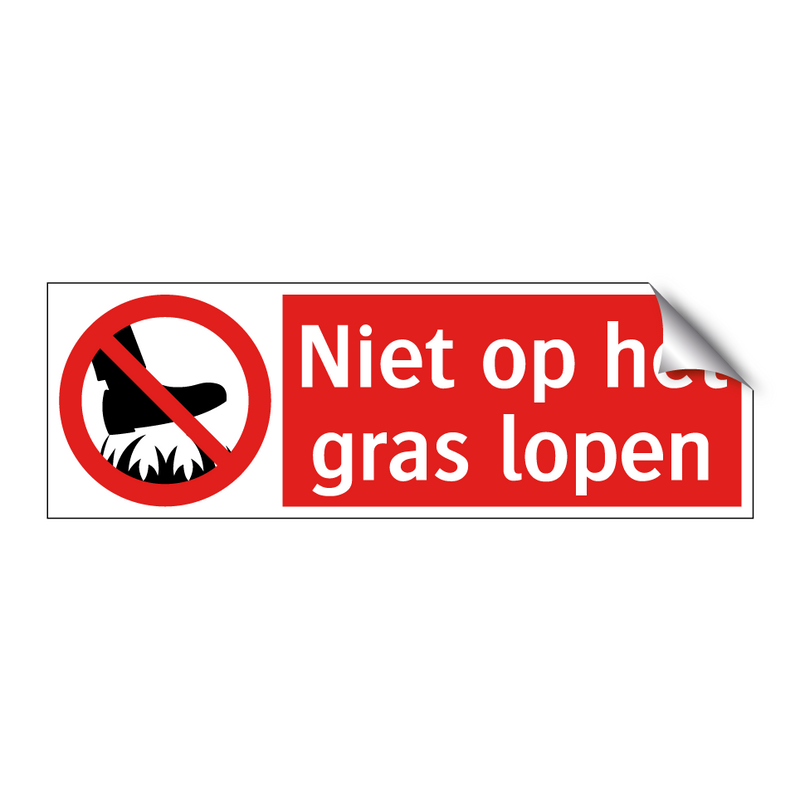 Niet op het gras lopen