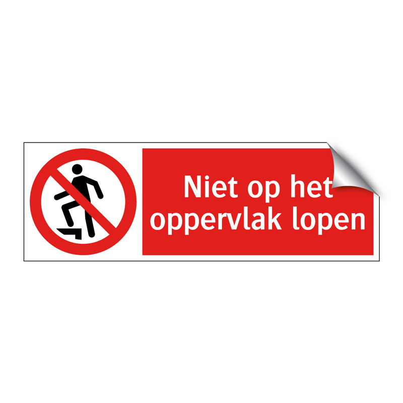 Niet op het oppervlak lopen