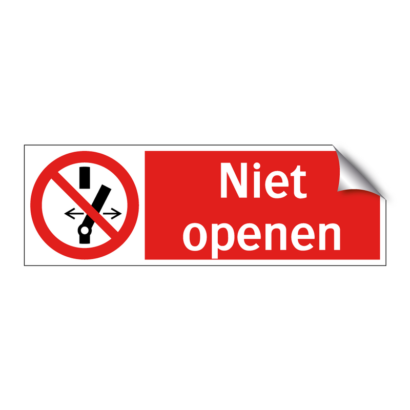Niet openen