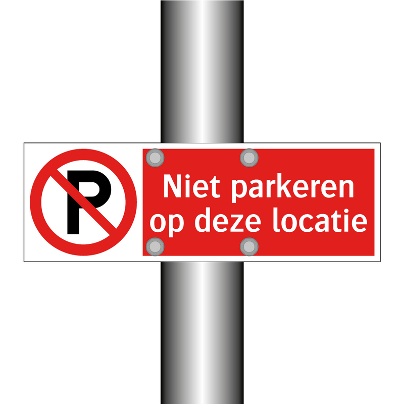 Niet parkeren op deze locatie