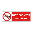 Niet parkeren van fietsen