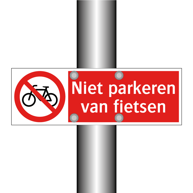 Niet parkeren van fietsen