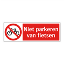 Niet parkeren van fietsen