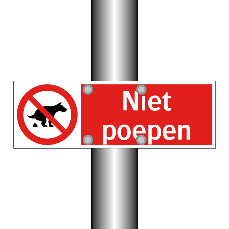 Niet poepen