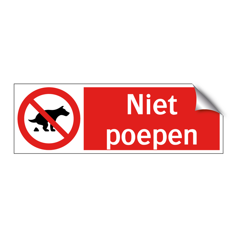 Niet poepen