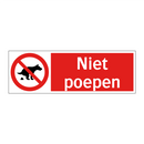 Niet poepen