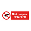 Niet poepen, alstublieft