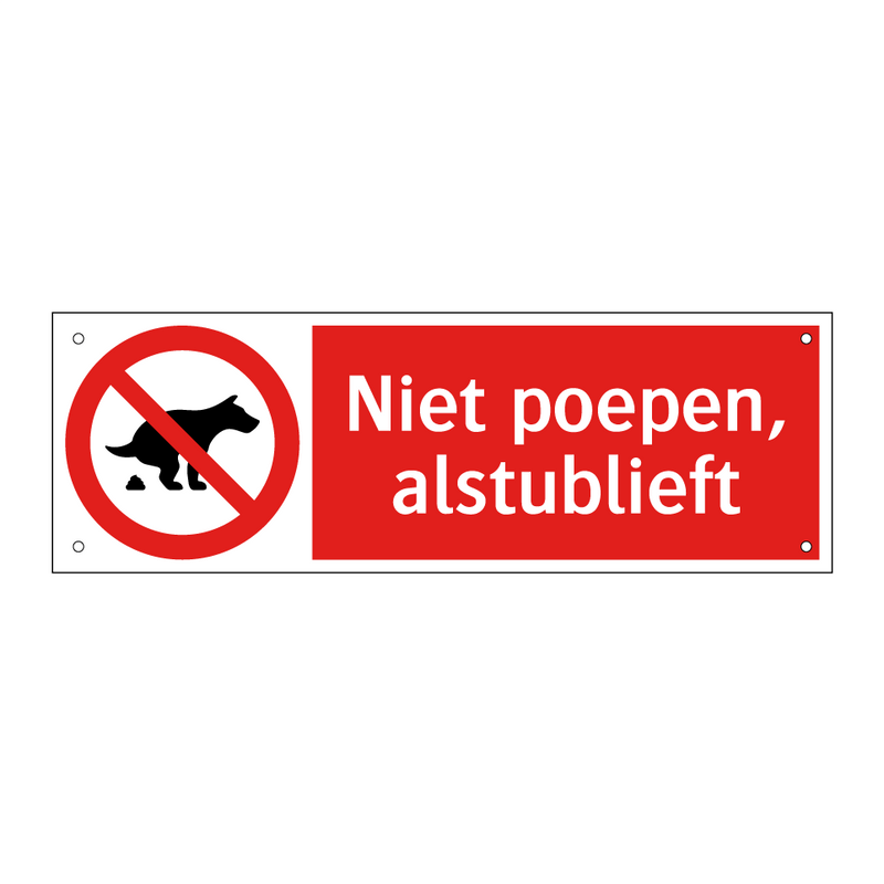 Niet poepen, alstublieft