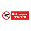 Niet poepen, alstublieft
