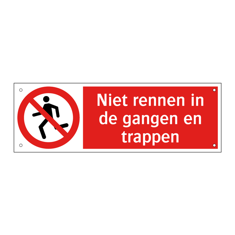Niet rennen in de gangen en trappen