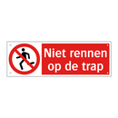 Niet rennen op de trap