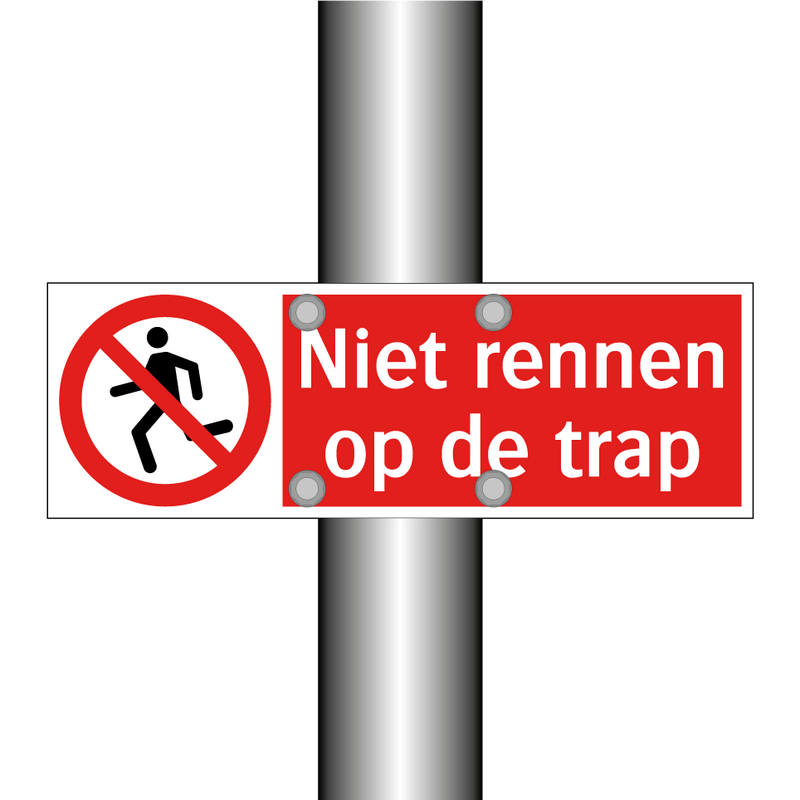 Niet rennen op de trap