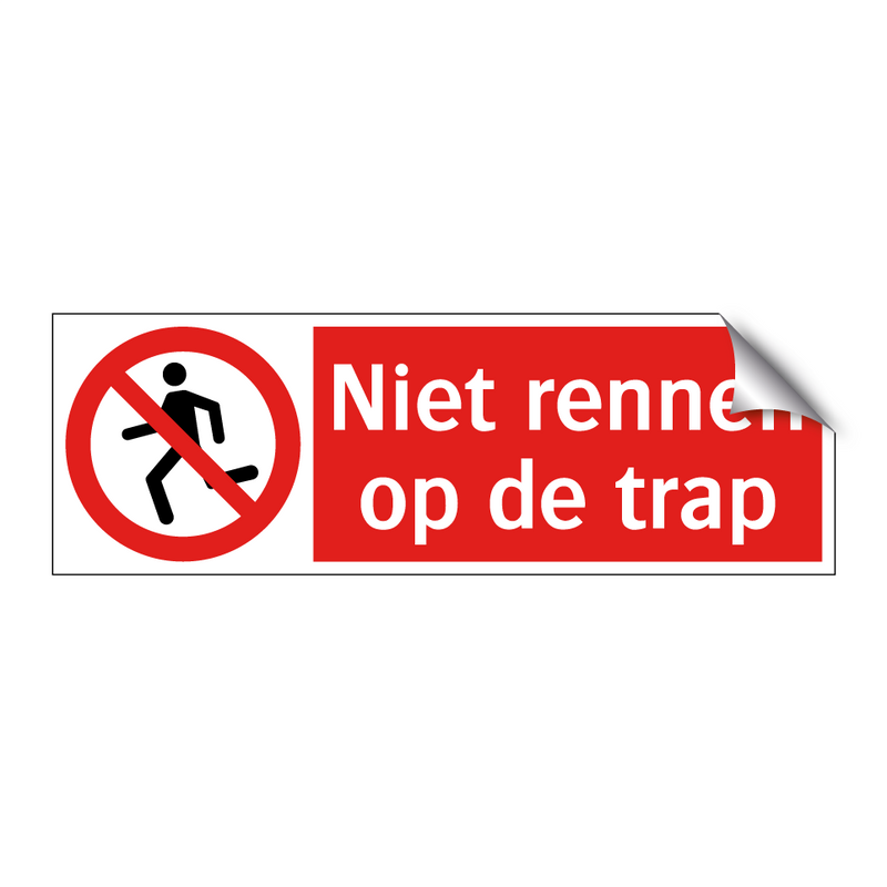 Niet rennen op de trap