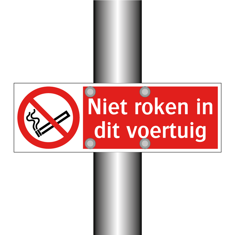 Niet roken in dit voertuig