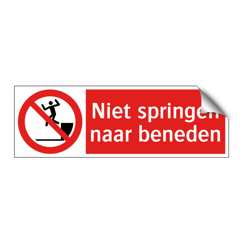 Niet springen naar beneden