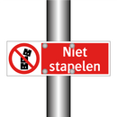 Niet stapelen