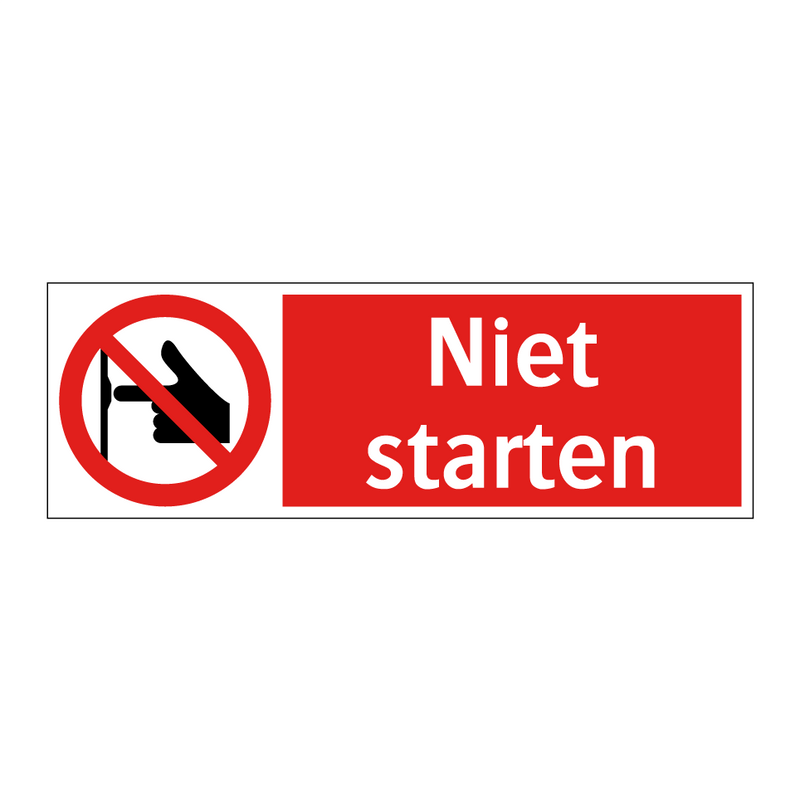 Niet starten