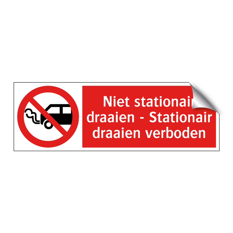 Niet stationair draaien - Stationair draaien verboden