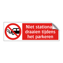 Niet stationair draaien tijdens het parkeren
