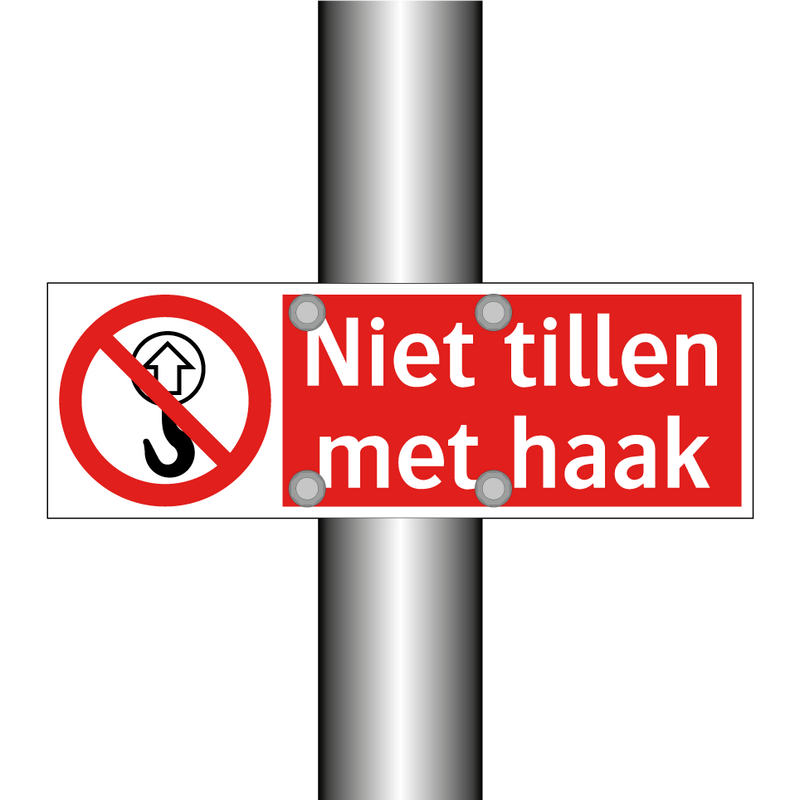 Niet tillen met haak