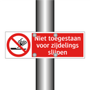 Niet toegestaan voor zijdelings slijpen